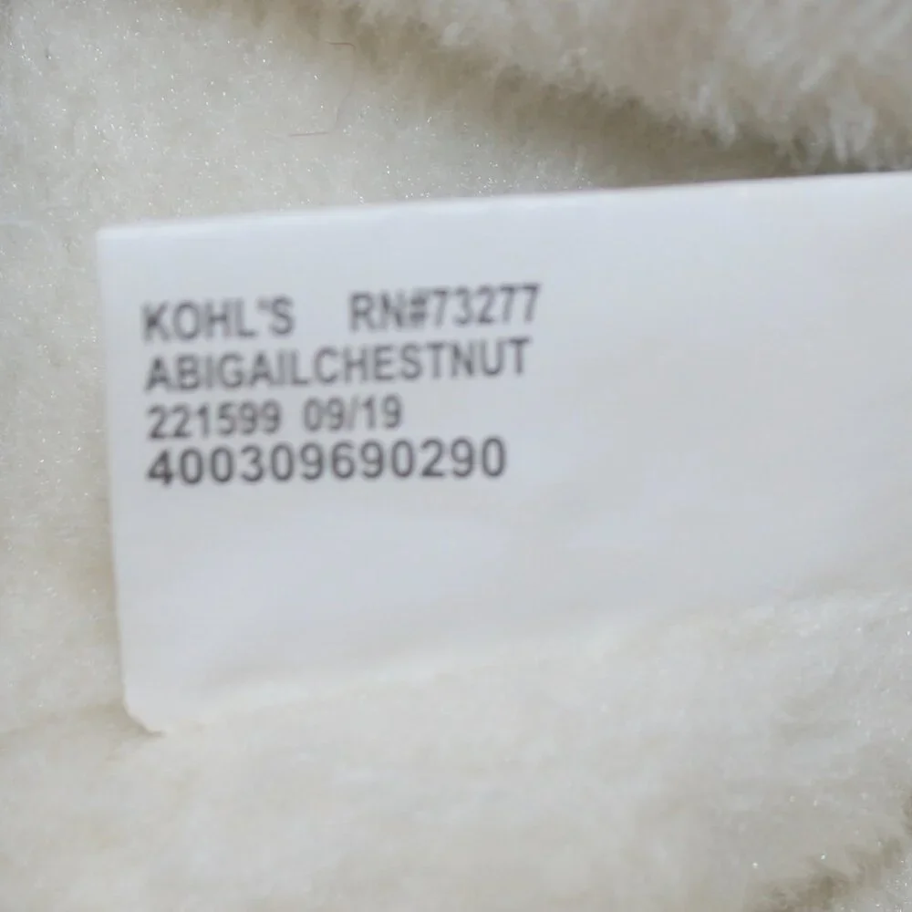 SO Boots Abigail Suede Winter Faux Fur Lined Snow Tan Button Chestnut Brown 8